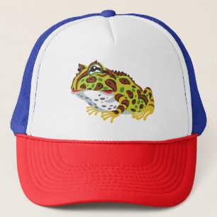 pac-man horned frog trucker hat