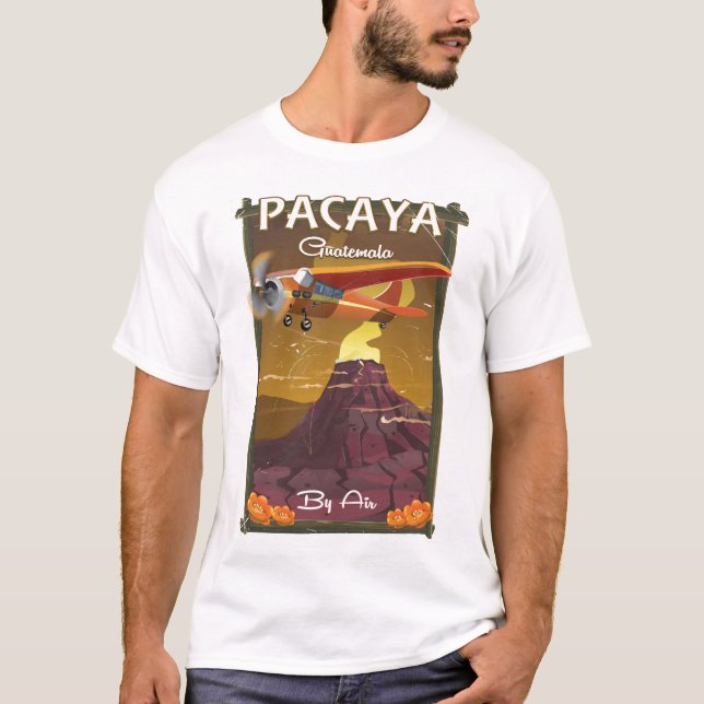 Pacaya Volcano Guatemala travel poster T-Shirt (Front)