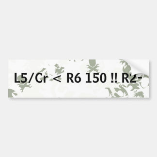 Pace Notes bumper sticker
