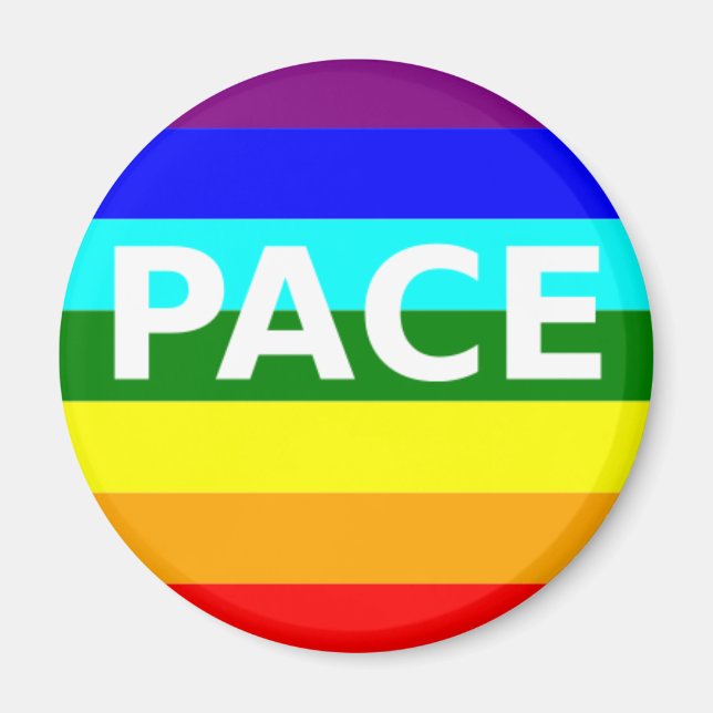 Pace(Peace) Flag Italian Magnet (Front)