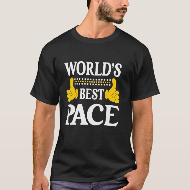 Pace Surname Funny Team Family Last Name World's B T-Shirt (Front)