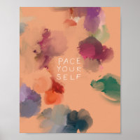"Pace Yourself" Abstract Confetti Floral