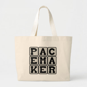Pacemaker, Heart Aid Large Tote Bag