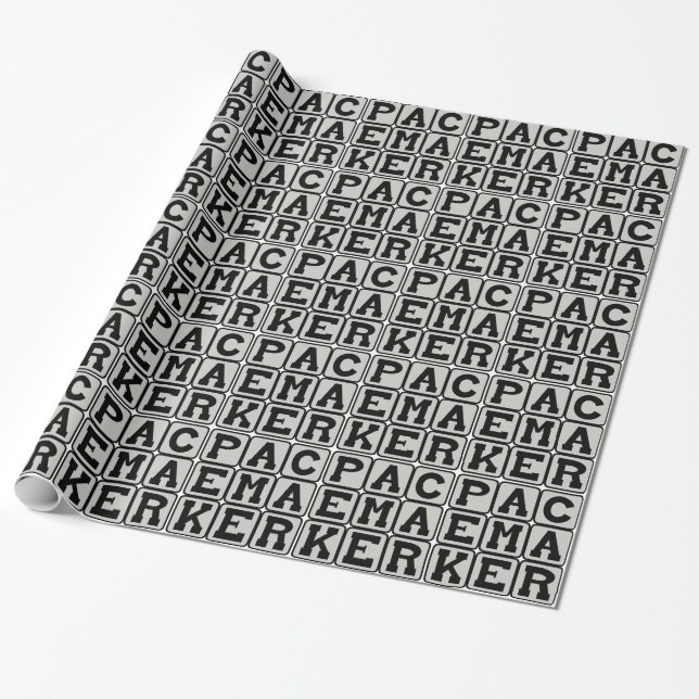 Pacemaker, Heart Aid Wrapping Paper (Unrolled)