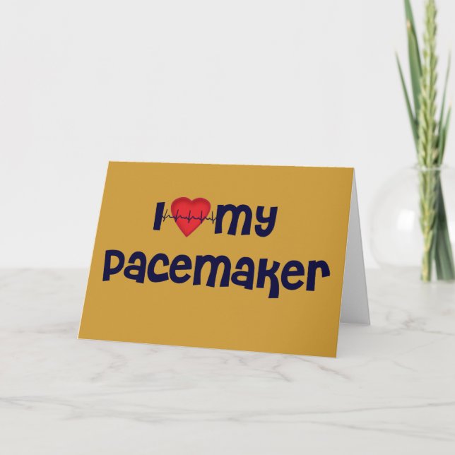 Pacemaker T-shirts | Get Well Gifts Card (Front)