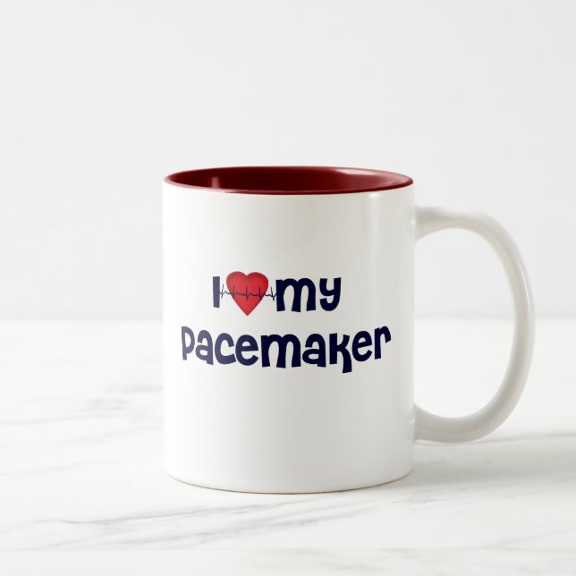 Pacemaker T-shirts | Get Well Gifts Two-Tone Coffee Mug (Right)