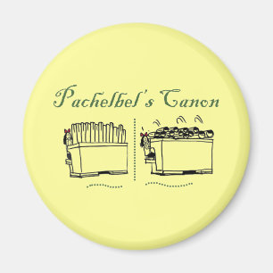 Pachelbel's Canon button Magnet