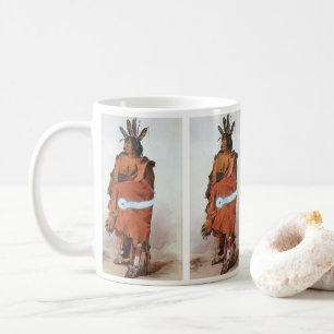 Pachtuwa-Chta, Arikara Warrior Portrait by Bodmer Coffee Mug
