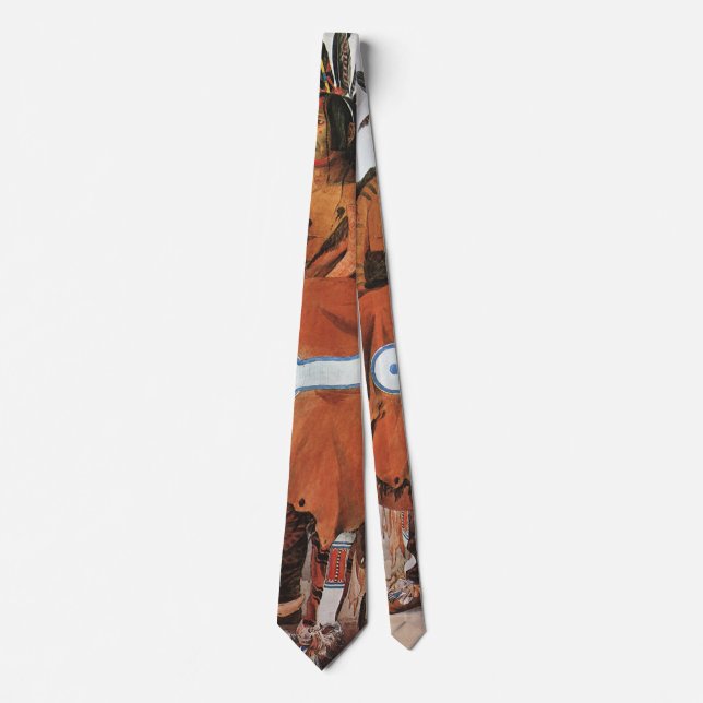 Pachtuwa-Chta, Arikara Warrior Portrait by Bodmer Tie (Front)