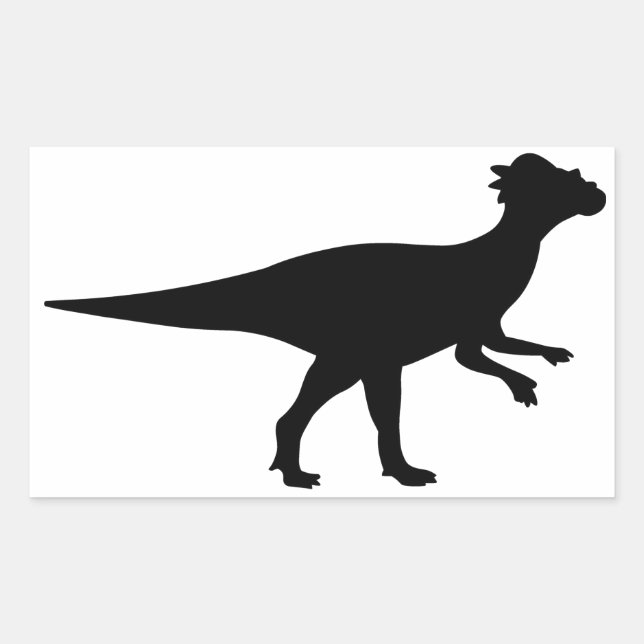 Pachycephalosaurus Dinosaur Rectangular Sticker (Front)
