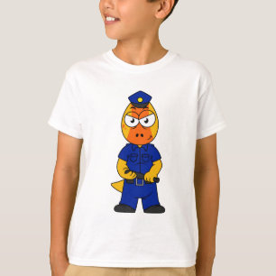 Pachycephalosaurus Police Officer. T-Shirt