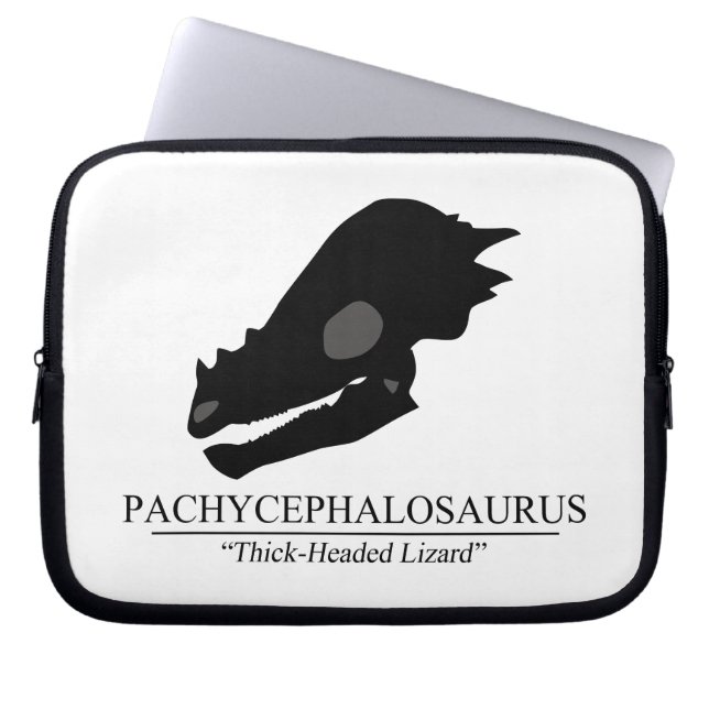 Pachycephalosaurus Skull Laptop Sleeve (Front)
