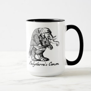 Pachyderm's Canon Violin playing Elephant Fiddle Mug