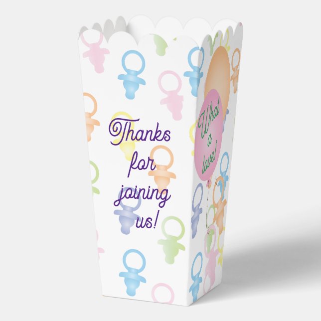 Paci Bunny Baby Shower Favour Box (Front)