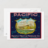 Pacific Apple Crate Label Postcard (Front/Back)