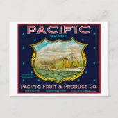 Pacific Apple Crate Label Postcard (Front)