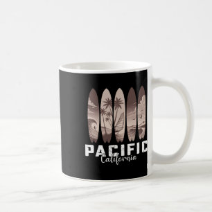 Pacific Beach California Surfboard Men Women Surfi Coffee Mug