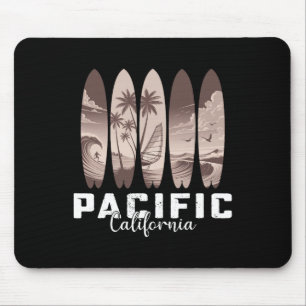 Pacific Beach California Surfboard Men Women Surfi Mouse Pad