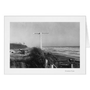 Pacific Beach, WA - Sign Miles to China