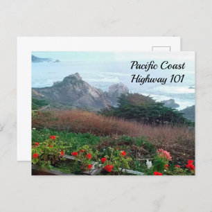 Pacific Coast Highway 101 California Postcard