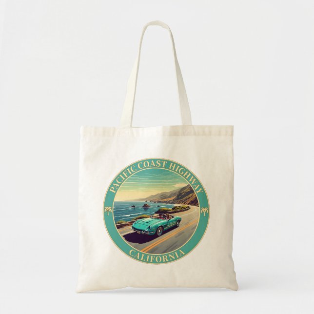 Pacific Coast Highway California Tote Bag (Front)