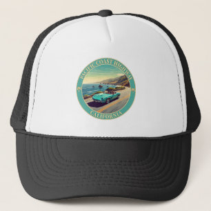 Pacific Coast Highway California Trucker Hat