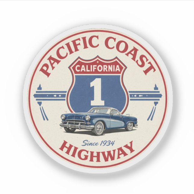 pacific coast highway CLASSICCAR california route  (Front)