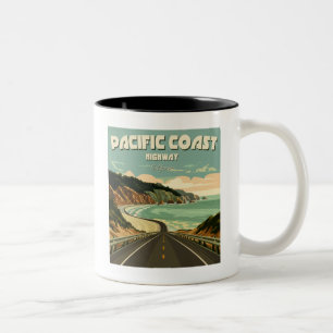 Pacific Coast Highway Vista Two-Tone Coffee Mug