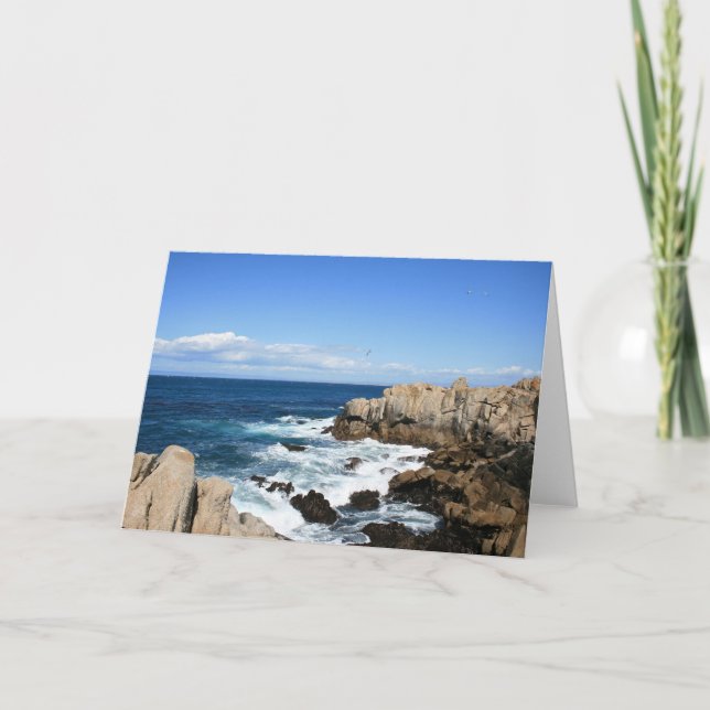 Pacific Coast Seascape, Blank Note Card (Front)