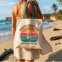 Pacific Coast Surf Canvas Tote Bag