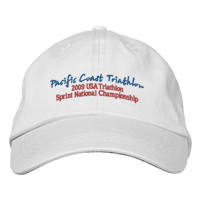Pacific Coast Triathlon Embroidered Hat (Front)