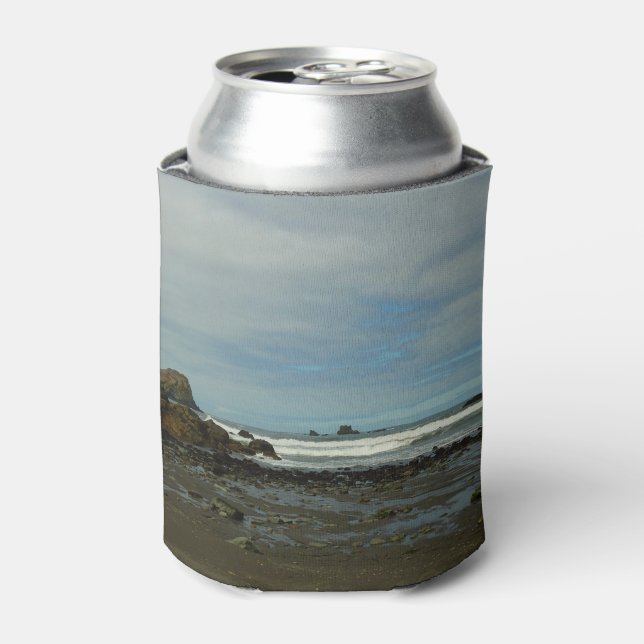 Pacific Coastline at Redwood National Park Can Cooler (Can Front)