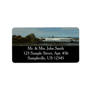 Pacific Coastline at Redwood National Park Label