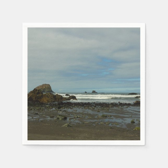 Pacific Coastline at Redwood National Park Napkin (Front)