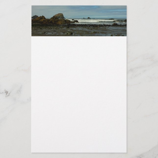 Pacific Coastline at Redwood National Park Stationery (Front)