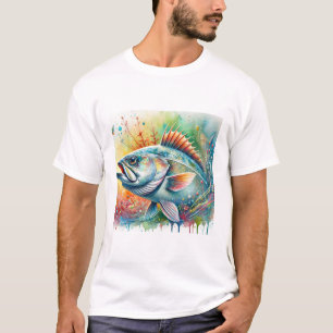 Pacific Cod 300824AREF129 - Watercolor T-Shirt