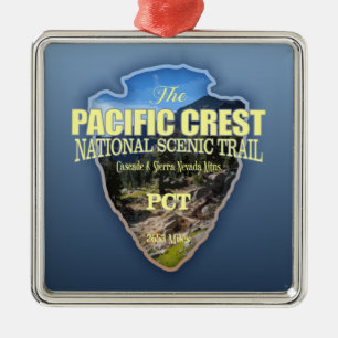Pacific Crest Trail (arrowhead) Metal Ornament