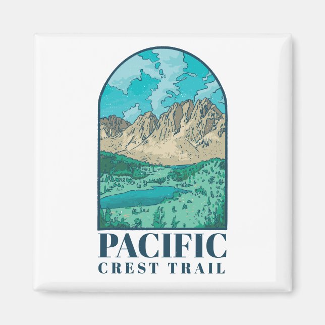 Pacific Crest Trail Art Magnet (Front)