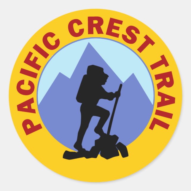 Pacific Crest Trail Classic Round Sticker (Front)
