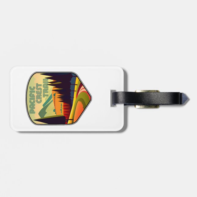 Pacific Crest Trail Colours Luggage Tag (Back Horizontal)