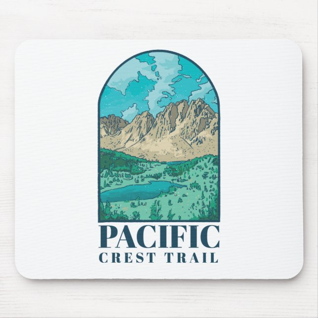 Pacific Crest Trail Design Mouse Pad (Front)