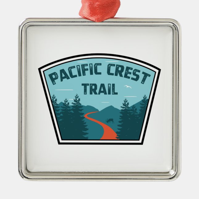 Pacific Crest Trail Metal Ornament (Front)