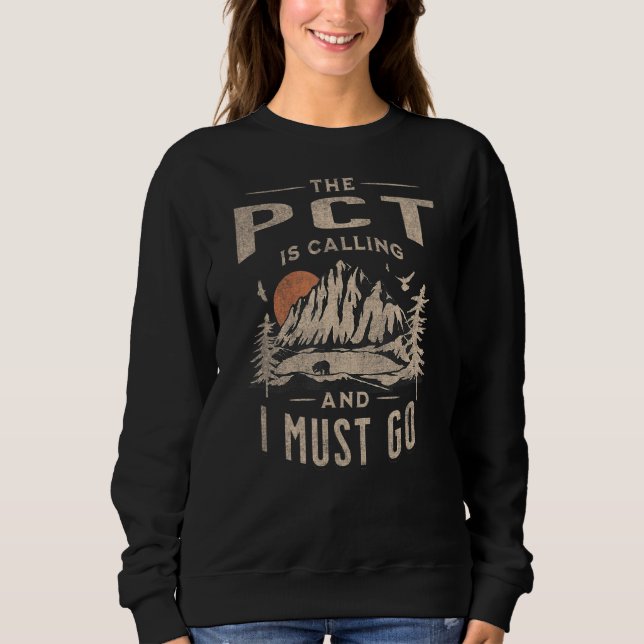 Pacific Crest Trail Pct Thru Hiking Sweatshirt (Front)