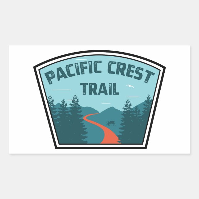 Pacific Crest Trail Rectangular Sticker (Front)