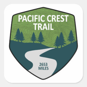 Pacific Crest Trail Square Sticker