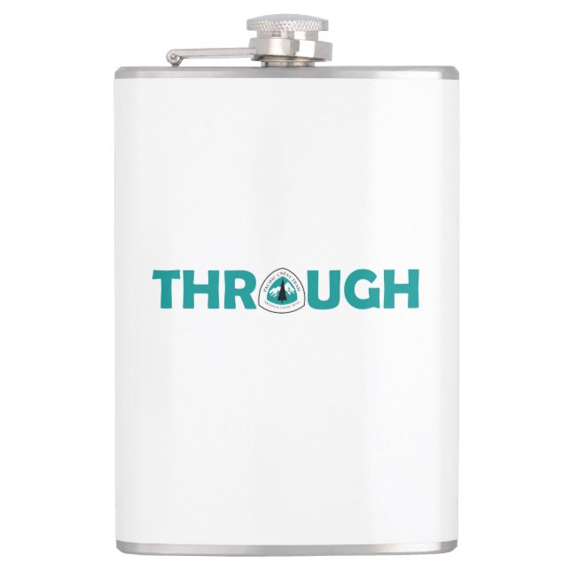 Pacific Crest Trail Through Hike Hip Flask (Front)