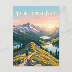 Pacific Crest Trail USA Postcard