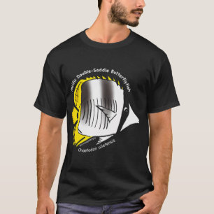 Pacific Double-Saddled Butterflyfish Colorblock T-Shirt