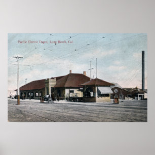 Pacific Electric Railway Depot Poster