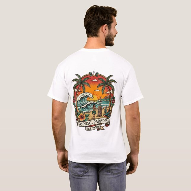 Pacific Flash | Sailor Jerry Tropical Tee (Back Full)